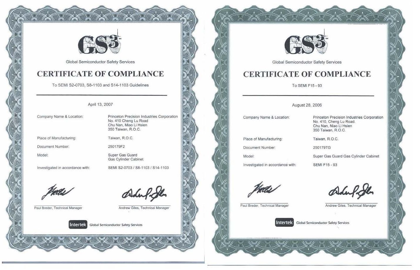 GSS SEMI 認證
